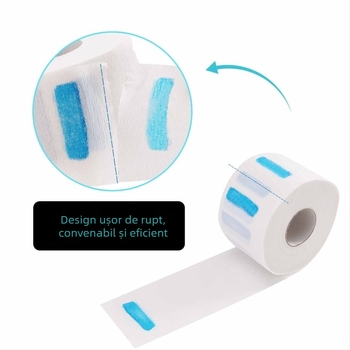 Foaie de protecție a gâtului pentru tuns, de unică folosință – material: hârtie; origine: Guangzhou; export cross-border exclusiv; potrivit pentru utilizare generală