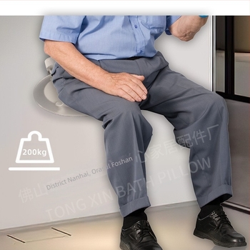 Scaun de duș cu bază din oțel inoxidabil 304 și panou din acrilic – impermeabil, rezistent la coroziune, cu capacitate de încărcare mare