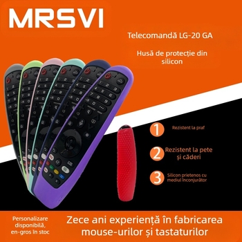 Carcasă din silicon pentru telecomandă LG – design cu deschidere completă, compatibilă cu AN-MR20/19, MR600, rază de 10 m