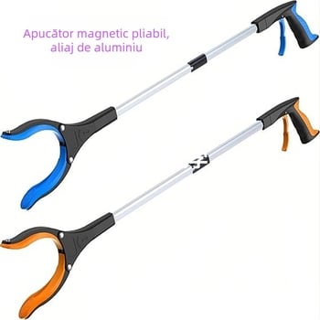 Prindător magnetic pliabil cu două părți, din aliaj de aluminiu, cu rază de acțiune înaltă