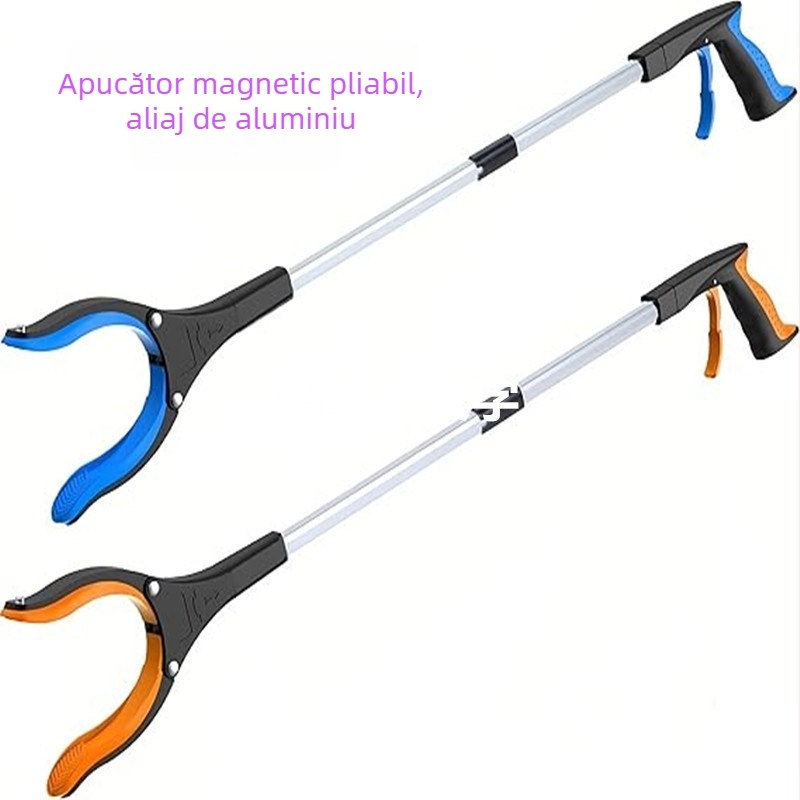 Prindător magnetic pliabil cu două părți, din aliaj de aluminiu, cu rază de acțiune înaltă