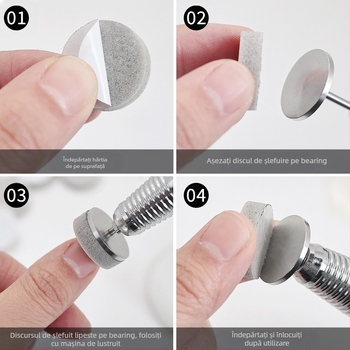 Bureți de polizare pentru unghii din burete – burete elastic, stil mini, 50 buc, cu bandă abrazivă