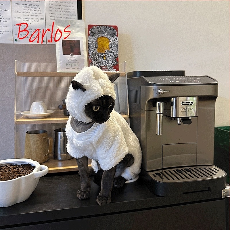 Îmbrăcăminte pentru animale de companie patru-picioare pentru pisici Sphynx/Devon – stil desen animat, blană de iepure, unisex, PAIIJRY