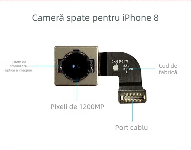 Modul de cameră spate Apple, senzor CMOS, 12 MP, integrat