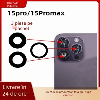 Sticlă obiectiv cameră spate pentru Apple iPhone 15 Pro / 15 Pro Max, model 15Pro-15PM