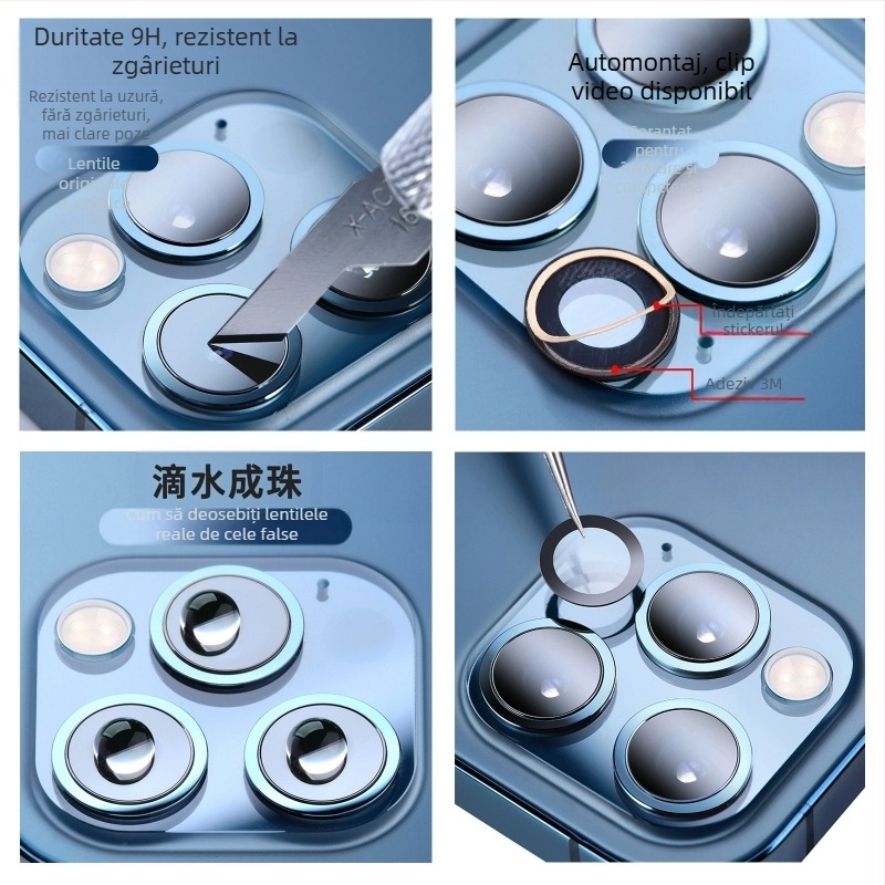 Sticlă obiectiv cameră spate pentru Apple iPhone 15 Pro / 15 Pro Max, model 15Pro-15PM
