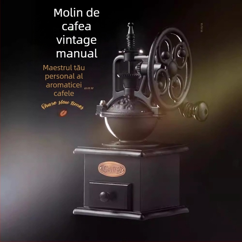 Măcinător manual pentru cafea și piper, design retro Ferris Wheel — Huiqian