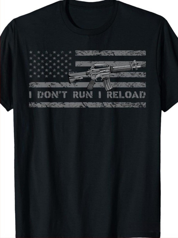 Tricou unisex din bumbac, imprimeu geometric patriot, guler rotund, mâneci scurte, croială regulară