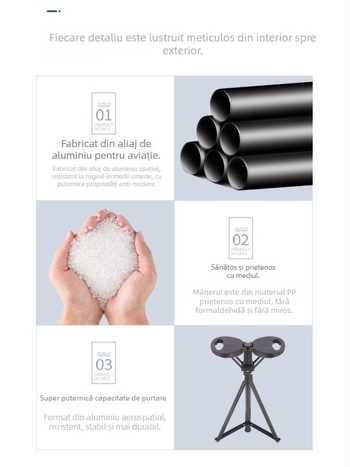 Băț de drumeție cu șezut - Multifuncțional, pentru exterior, ușor; Material: PP ecologic + aluminiu + pernă PU; Greutate: 920 g; Model: Generația a Treia; Brand: HST