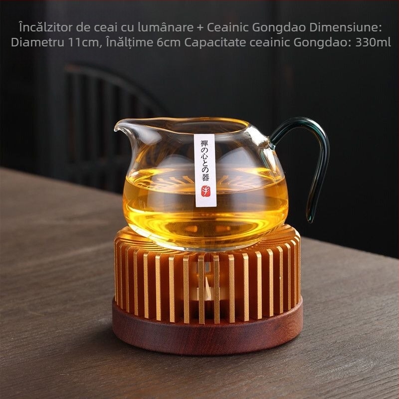 Bază încălzitoare pentru ceai - aliaj de zinc, stil Chinez nou, origine: Chaozhou, imprimare logo