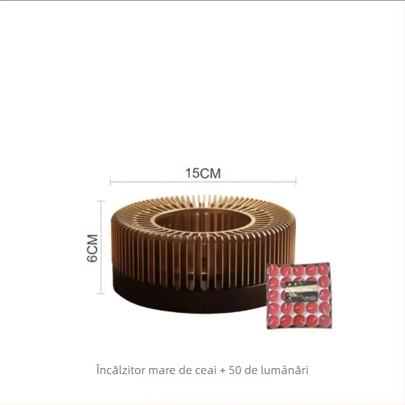 Bază încălzitoare pentru ceai - aliaj de zinc, stil Chinez nou, origine: Chaozhou, imprimare logo