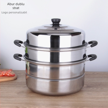 Aburitor din oțel inoxidabil cu patru straturi, bază unică și capac din oțel inoxidabil