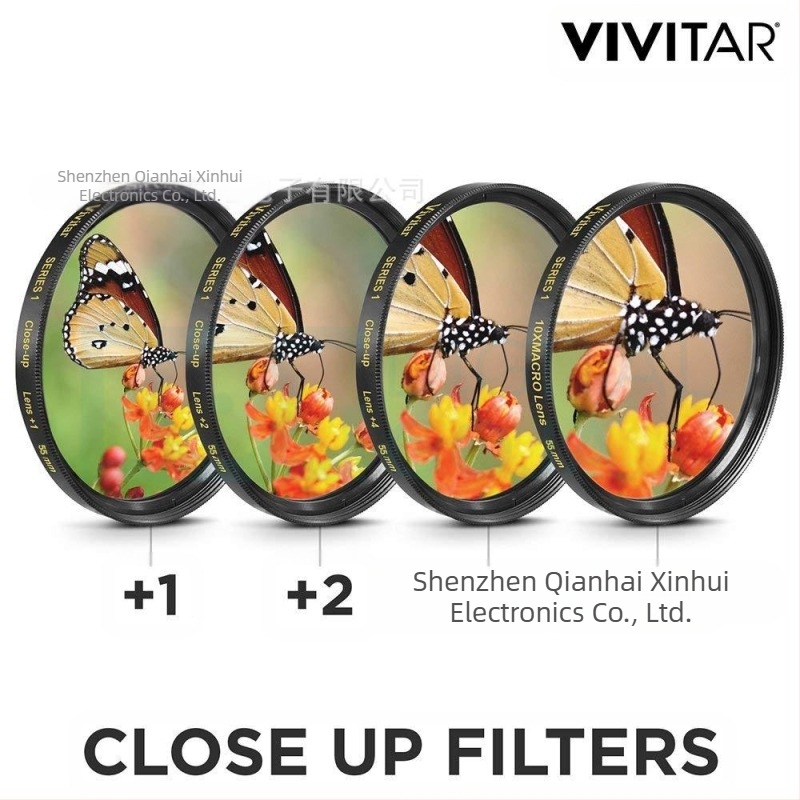 Set de filtre pentru obiectiv DSLR, 15 în 1; 0,45x ultra-wide; obiectiv macro close-up; acoperire UV cu mai multe straturi; compatibil cu fileturi de 52–82 mm