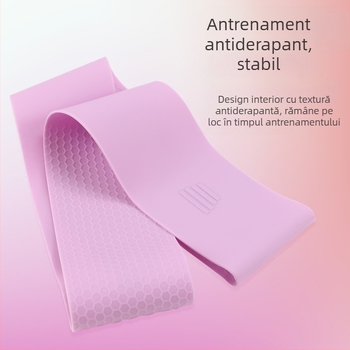 Tengmei inel de yoga cu bandă de rezistență, silicon pentru antrenament acasă, genuflexiuni și modelare șolduri (Material: Silicon; Categorie: ajutor yoga; Brand: Tengmei)
