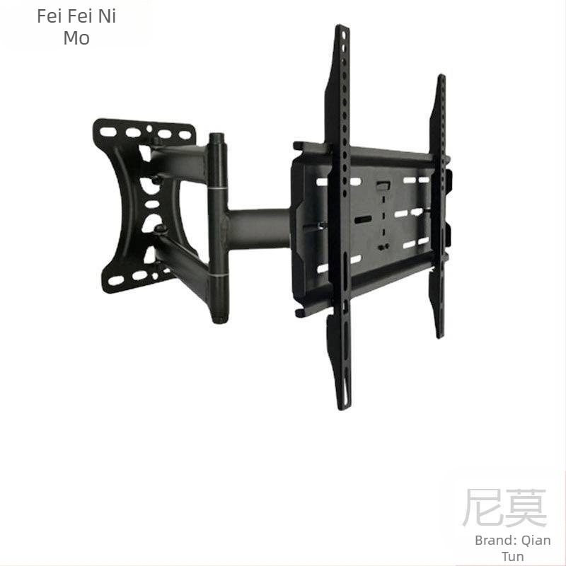 Qian Dun Suport de perete pentru LCD TV – braț telescopic cu înclinare de 90°, reglare manuală
