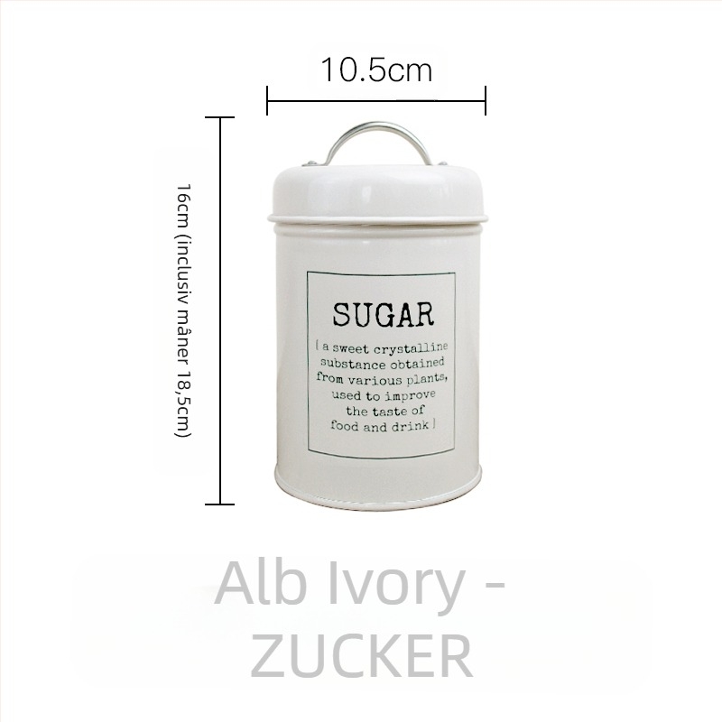 Recipient metalic rotund sigilat cu inel de etanșare, pentru lapte praf, cafea, ceai, bomboane și pudră pentru mască facială; capacitate sub 300 ml