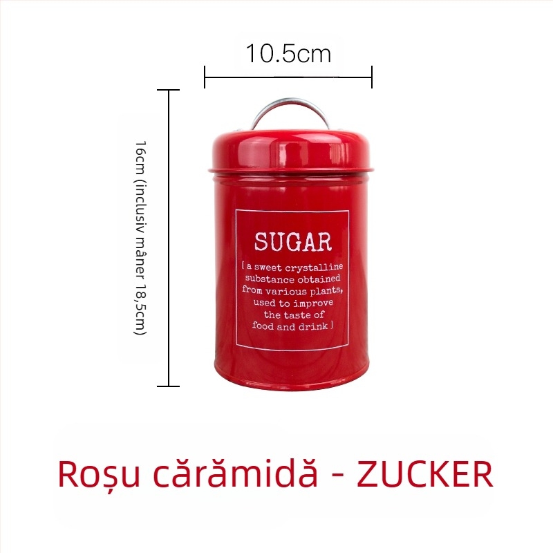 Recipient metalic rotund sigilat cu inel de etanșare, pentru lapte praf, cafea, ceai, bomboane și pudră pentru mască facială; capacitate sub 300 ml