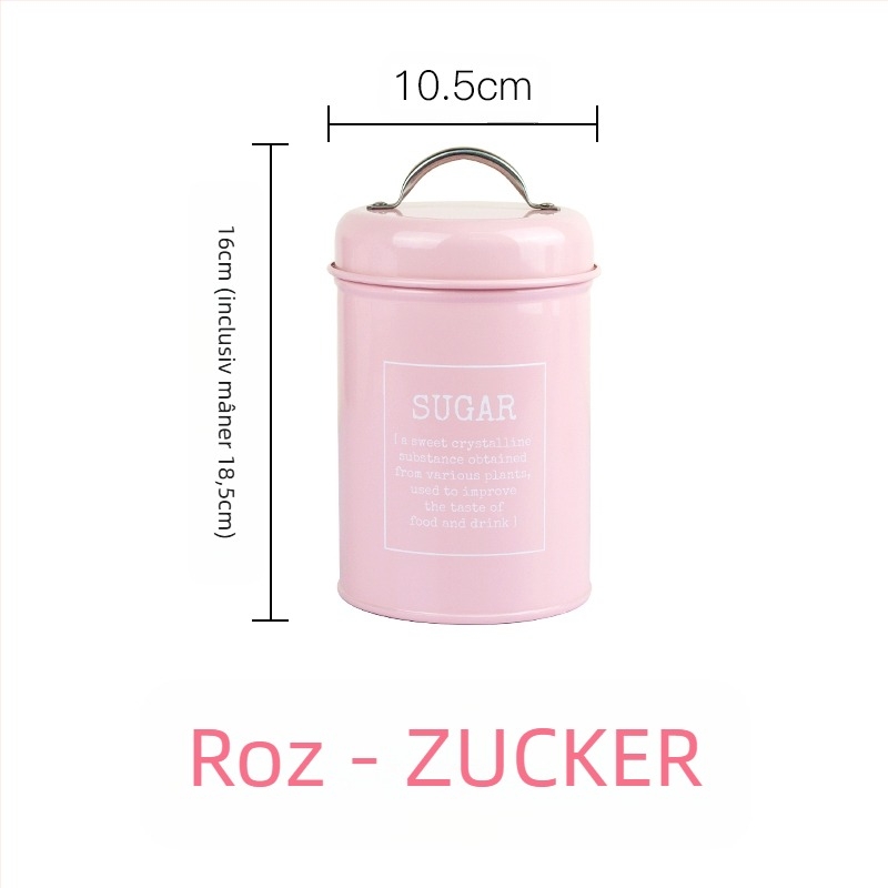 Recipient metalic rotund sigilat cu inel de etanșare, pentru lapte praf, cafea, ceai, bomboane și pudră pentru mască facială; capacitate sub 300 ml