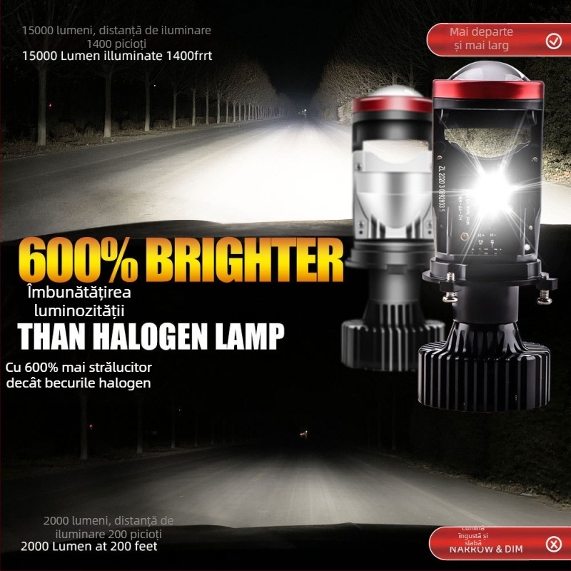 Far LED H4 CSP3570, 45W, 15000 lm, 10-20V, IP68