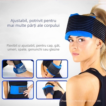 Chuangnuo Gel Ice Pack pentru terapie caldă și rece — ameliorează durerile articulare și musculare; pentru genunchi, umăr și gât; nylon; 25 buc.