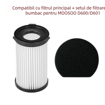 Filtru pentru accesorii aspirator – compatibil Moosoo D600/D601, model H-V6-600, brand catchwell, pentru uz casnic