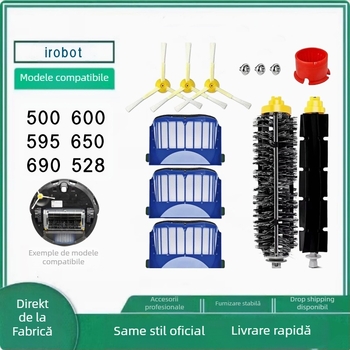Accesorii pentru aspiratorul robot iRobot 500/600: filtru, perie laterală, perie cu role, modelul 054