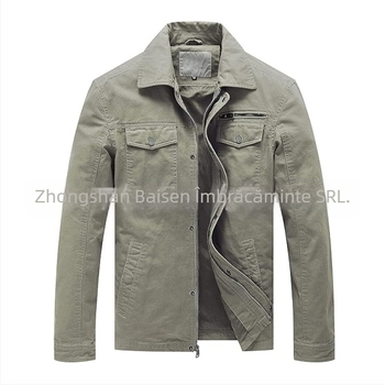 Jachetă din bumbac în stil coreean, croială lejeră pentru iarnă, fermoar frontal, căptușeală din bumbac