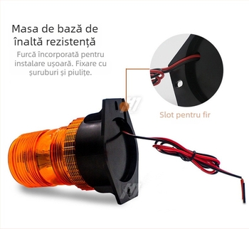 Lumini LED de plafon pentru stivatoare, autobuze școlare și vehicule de construcții, lumini de semnal intermitente, Compatibilitate universală