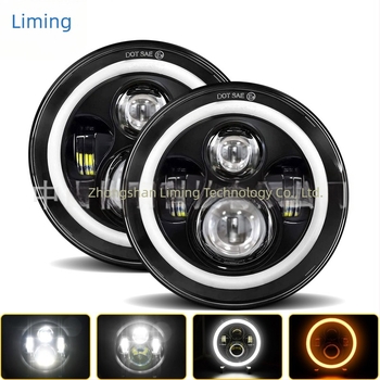 Faruri LED Wrangler - fascicul dublu (înalt/joasă), pentru off-road, carcasă din aluminiu, 9-30V, personalizabile