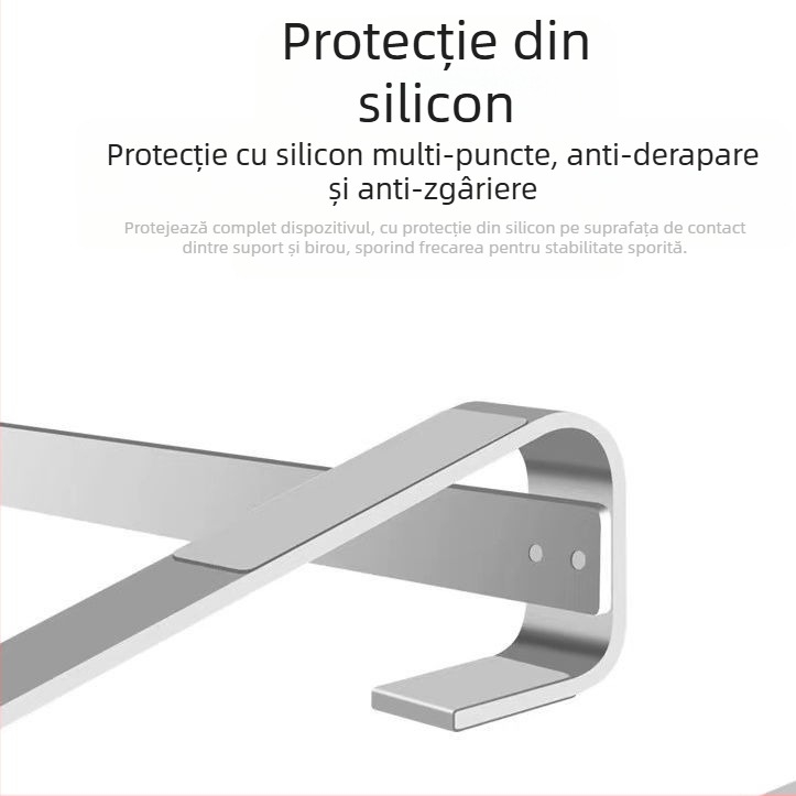 Suport pentru laptop din aliaj de aluminiu, reglaj înălțime, portabil, disipare a căldurii