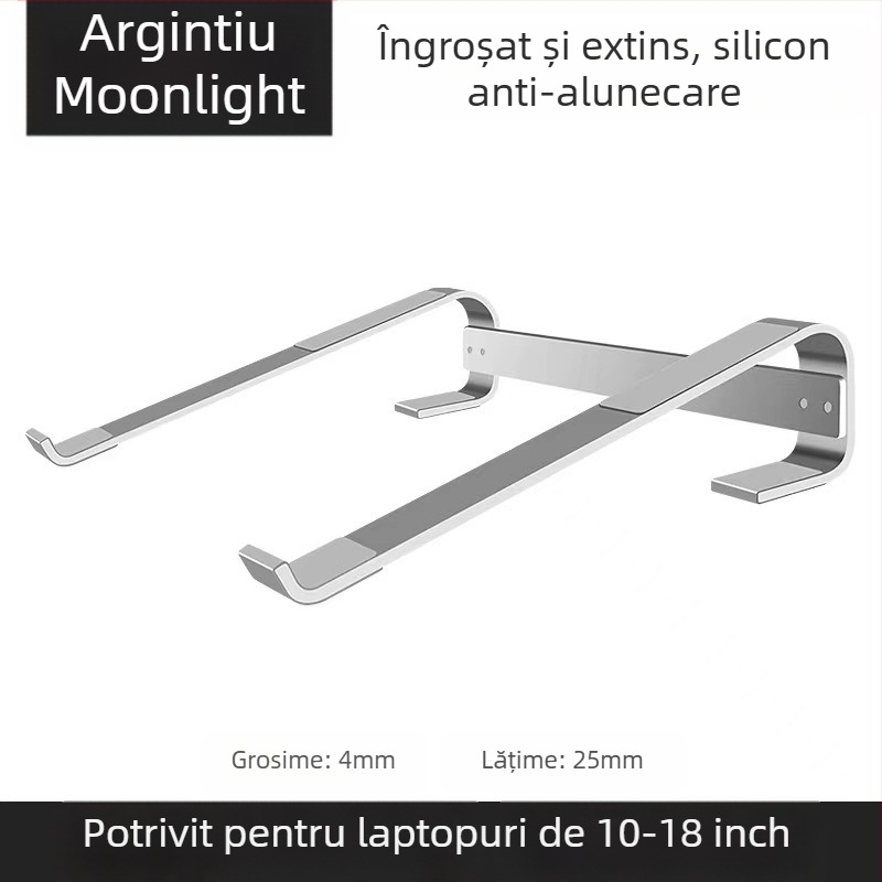 Suport pentru laptop din aliaj de aluminiu, reglaj înălțime, portabil, disipare a căldurii