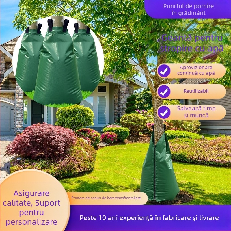 Jinxiang Sac de picurare pentru pomi, model C1025, material PVC plasă/PE