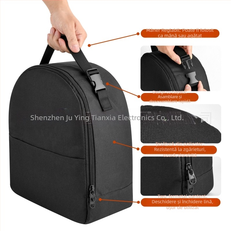 Geantă de călătorie, formă cub, material 600D Oxford, multifuncțională, stil modern minimalist, model 005-O002-050015