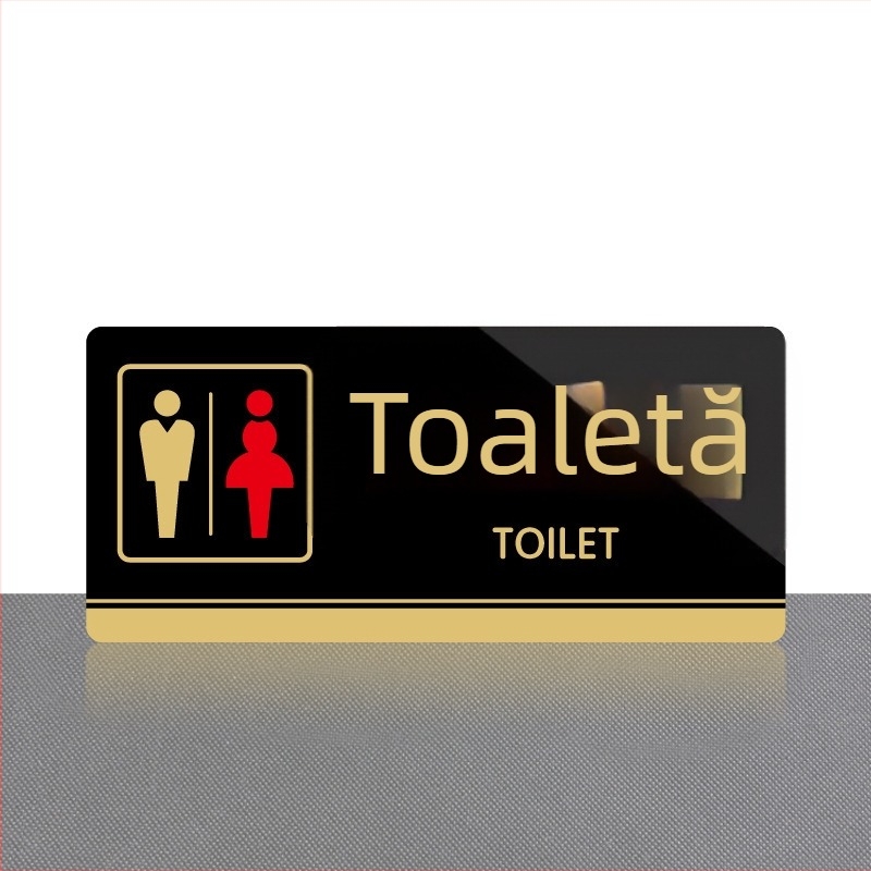 Semn publicitar din acrilic, pandant pătrat, imprimare UV, personalizabil, stil simplu modern