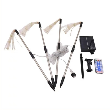 Lampă LED cu efect artificii, energie solară și telecomandă - 480 LED, IP65, 300 lm, 3000K, alimentare solară