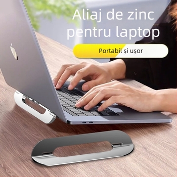 Suport pentru laptop din aliaj de zinc, pliabil, cooling invizibil, universal compatibil