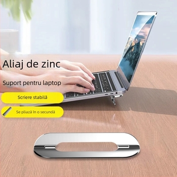 Suport pentru laptop din aliaj de zinc, pliabil, cooling invizibil, universal compatibil