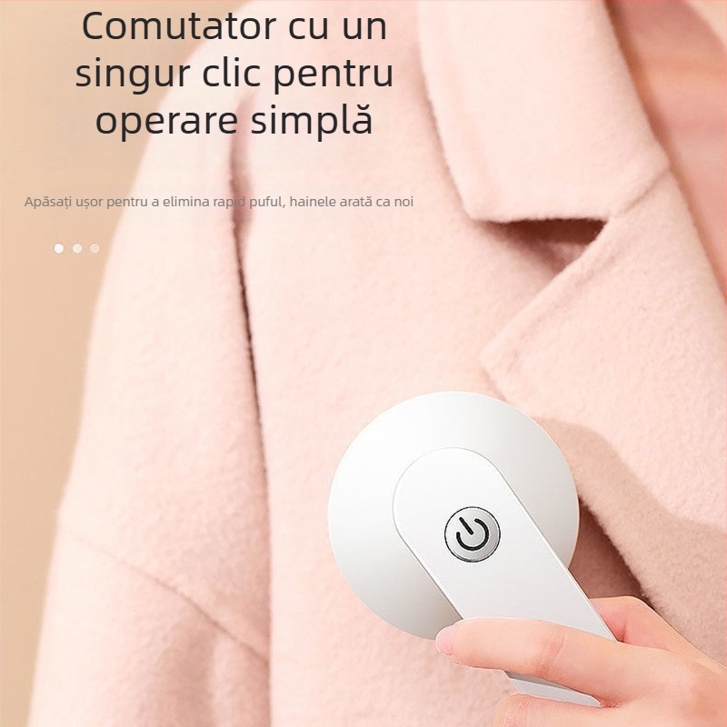 Aparat de îndepărtare a scamelor pentru haine – corp din plastic, model 719, lansat în 2024, rolă pentru scame și îndepărtător de păr