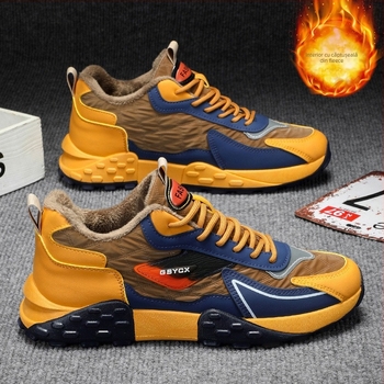 Ghete unisex de iarnă căptușite cu fleece, talpă groasă, impermeabile și antiderapante