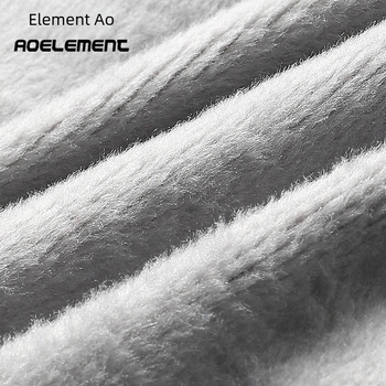 Lenjerie termică bărbătească cu căptușeală fleece, țesut tricotat, talie medie, fără cusături, poliester