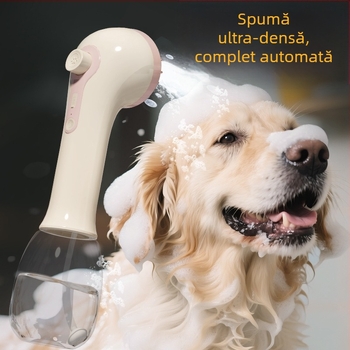 Perie portabilă electrică pentru baie, pentru animale de companie cu bule – pentru câini și pisici, elimină părul liber, ABS