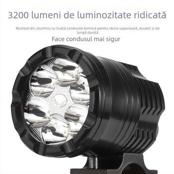 Far LED pentru motocicletă, 30W, 12-80V, 3000-3500 lm, model XCD-1066