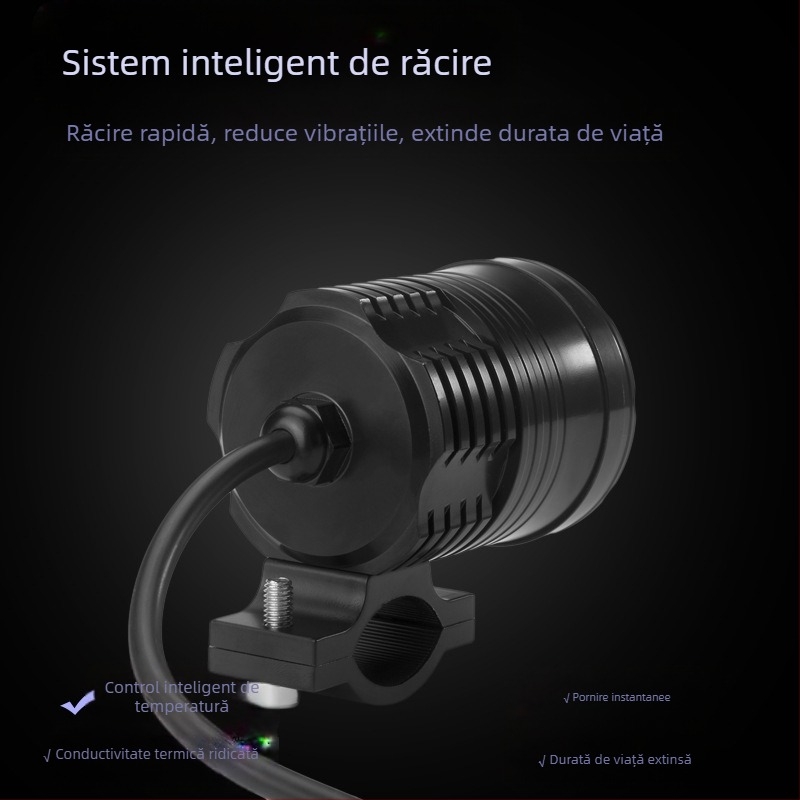 Far LED pentru motocicletă, 30W, 12-80V, 3000-3500 lm, model XCD-1066