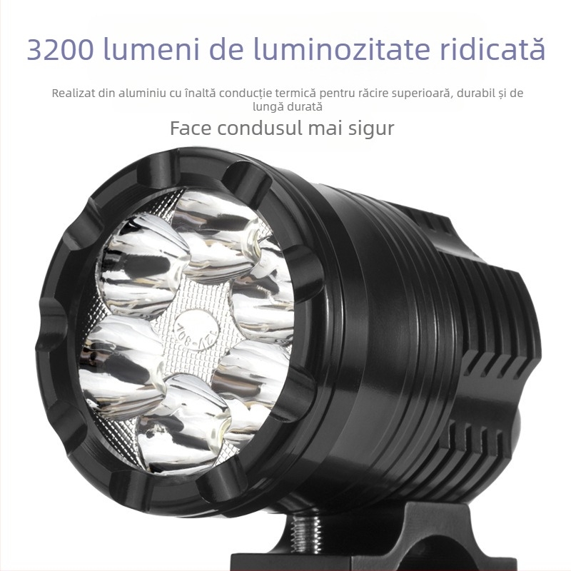 Far LED pentru motocicletă, 30W, 12-80V, 3000-3500 lm, model XCD-1066