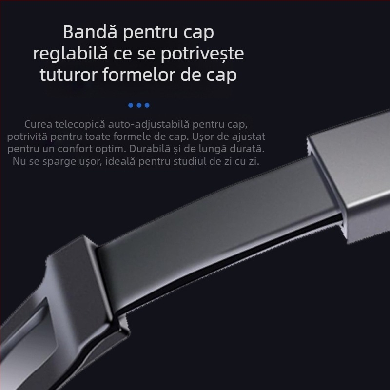 Headset cu fir cu microfon, conectare USB, 20–20 kHz, impedanță 32 Ω, sensibilitate 98 dB