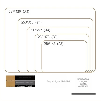 Tablă dublă de scriere pentru copii — mini tablă portabilă cu ramă MDF, panou Melamină, Dreater
