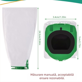 Catchwell sac de praf pentru aspirator Vorwerk Kobold VB100 / VB100 FP10, model H-V6-063, utilizare casnică