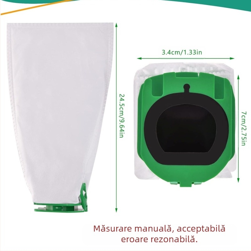 Catchwell sac de praf pentru aspirator Vorwerk Kobold VB100 / VB100 FP10, model H-V6-063, utilizare casnică