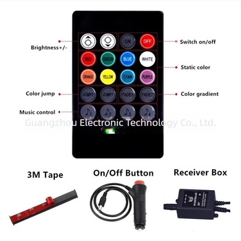 Lumină ambientală LED pentru automobil, model APP36, 10 W, 12 V, 0.5 A, silicon