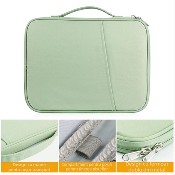 Geantă pentru tabletă iPad - impermeabilă, rezistentă la uzură, protecție la șocuri (Material: poliester; Captușeală: poliester; Brand: Yixiang)